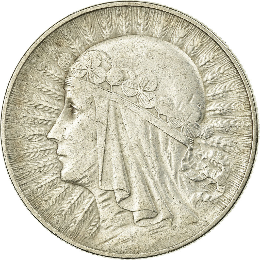 Coin, Poland, 5 Zlotych, 1933, Warsaw, EF(40-45), Silver, KM:21