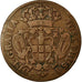 Moneta, Portugal, Jose I, 10 Reis, X; 1/2 Vinten, 1763, VF(30-35), Miedź