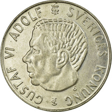 Coin, Sweden, Gustaf VI, 5 Kronor, 1955, EF(40-45), Silver, KM:829