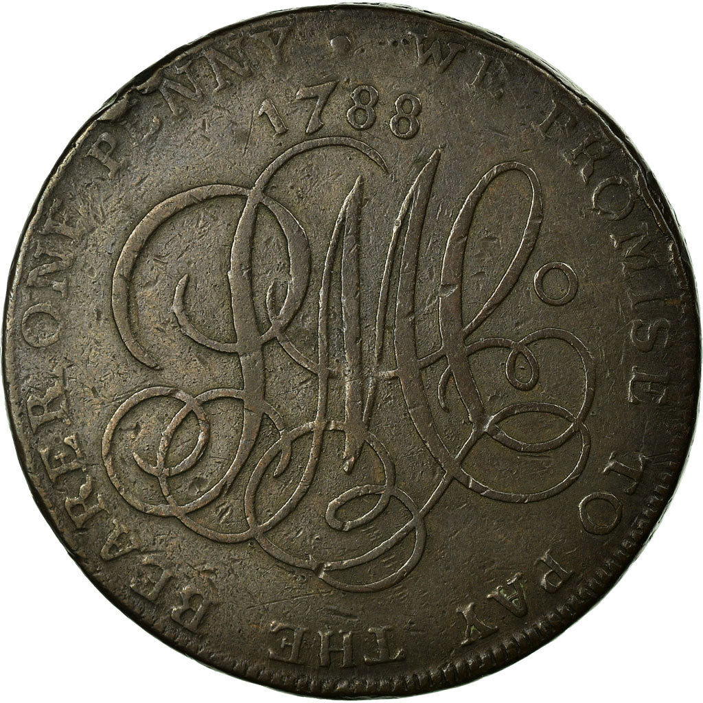 Great Britain, Jeton, Penny, 1788, VF(30-35), Copper