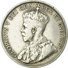 Moneda, TERRANOVA, 50 Cents, 1918, Royal Canadian Mint, Ottawa, BC+, Plata