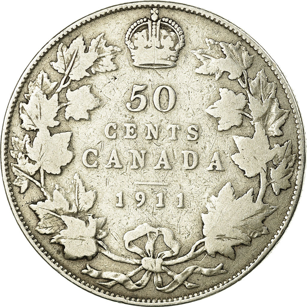 Münze, Kanada, George V, 50 Cents, 1911, Royal Canadian Mint, Ottawa, SGE+