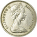 Coin, Bahamas, Elizabeth II, 50 Cents, 1966, Franklin Mint, EF(40-45), Silver