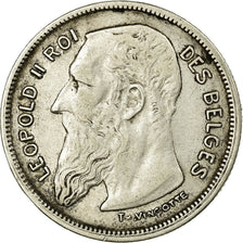 Coin, Belgium, 2 Francs, 2 Frank, 1909, VF(30-35), Silver, KM:58.1