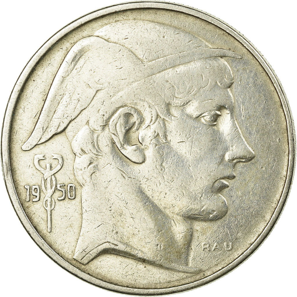 Coin, Belgium, 20 Francs, 20 Frank, 1950, VF(30-35), Silver, KM:140.1
