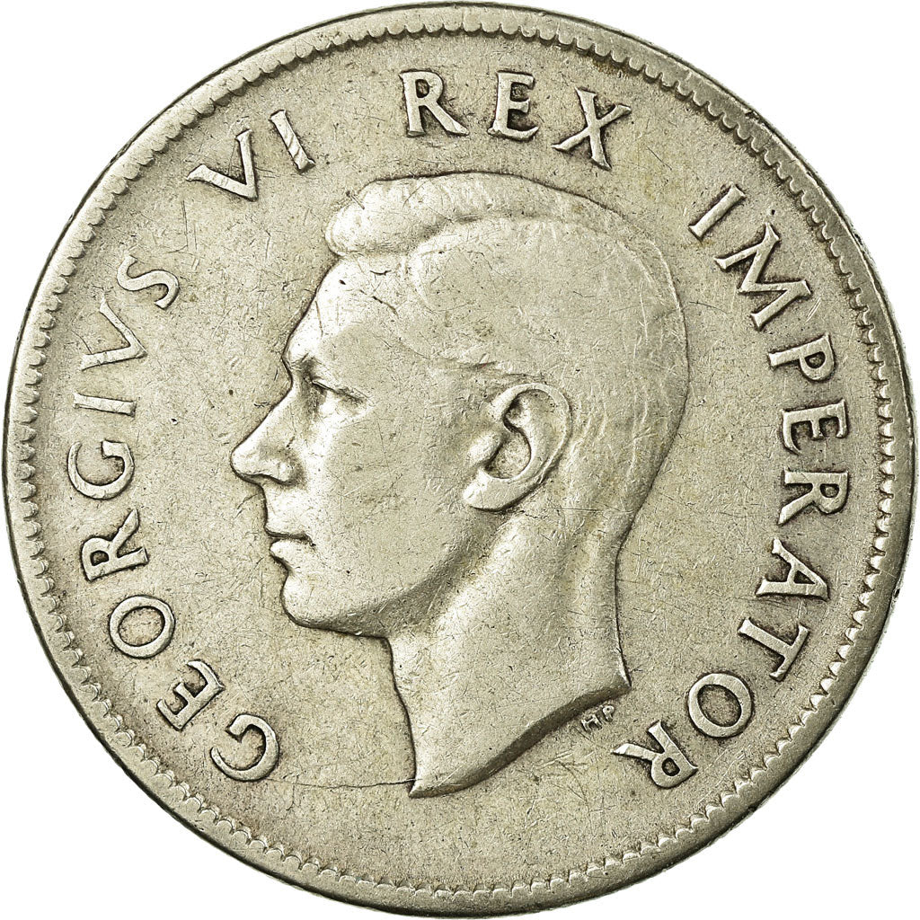 Monnaie, Afrique du Sud, George VI, 2 Shillings, 1942, TB+, Argent, KM:29