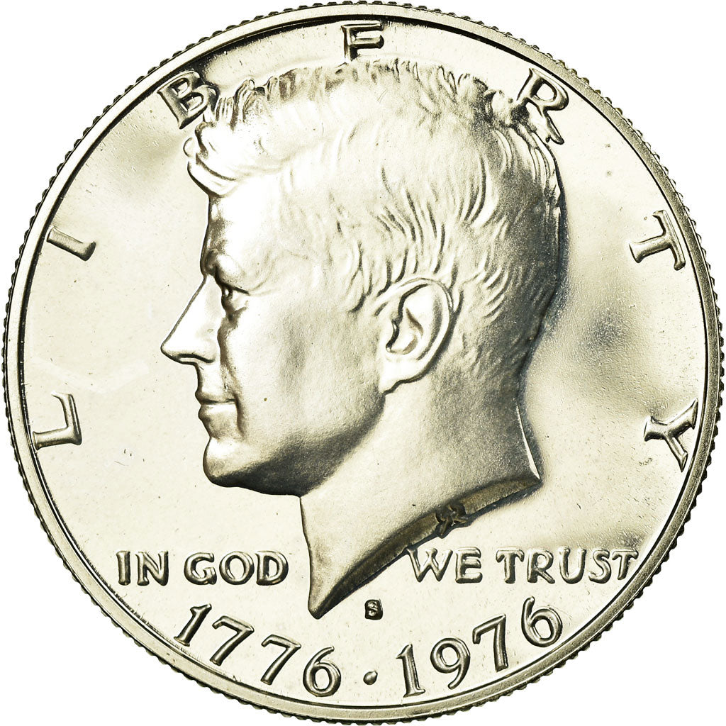 Coin, United States, Kennedy Half Dollar, Half Dollar, 1976, U.S. Mint, San