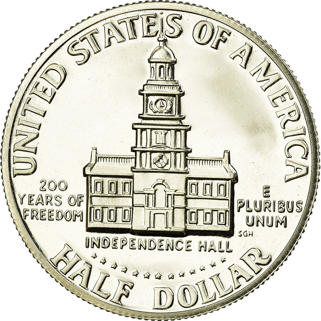 Coin, United States, Kennedy Half Dollar, Half Dollar, 1976, U.S. Mint, San