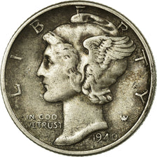 Coin, United States, Mercury Dime, Dime, 1940, U.S. Mint, Philadelphia
