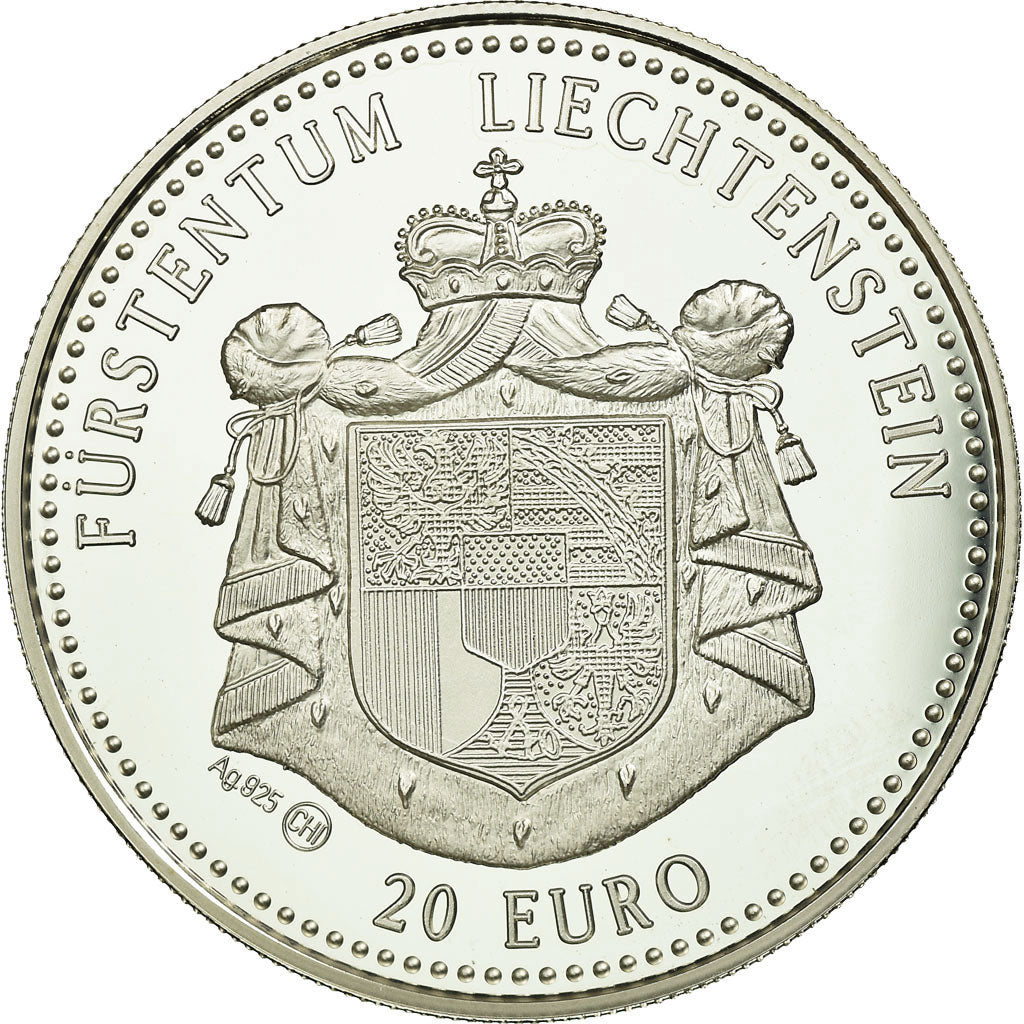 Moneta, Liechtenstein, 20 Euro, 1997, FDC, Argento