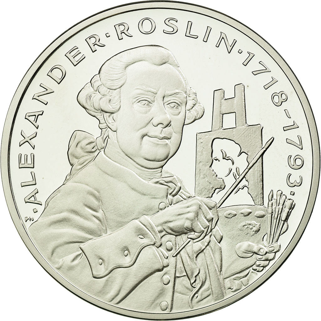 Coin, Sweden, 20 Euro, 1997, MS(65-70), Silver