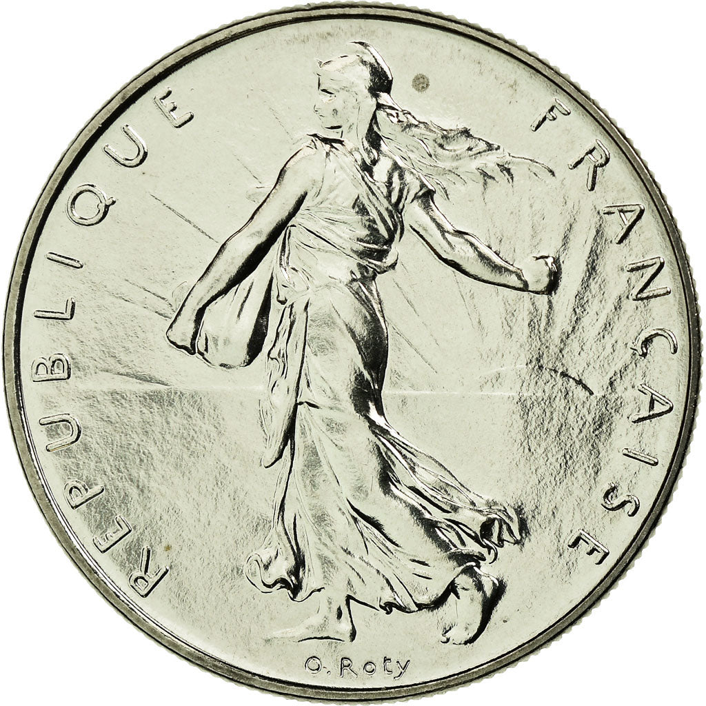 Coin, France, Semeuse, Franc, 1991, Paris, BU, MS(65-70), Nickel, KM:925.1