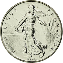 Coin, France, Semeuse, Franc, 1991, Paris, BU, MS(65-70), Nickel, KM:925.1