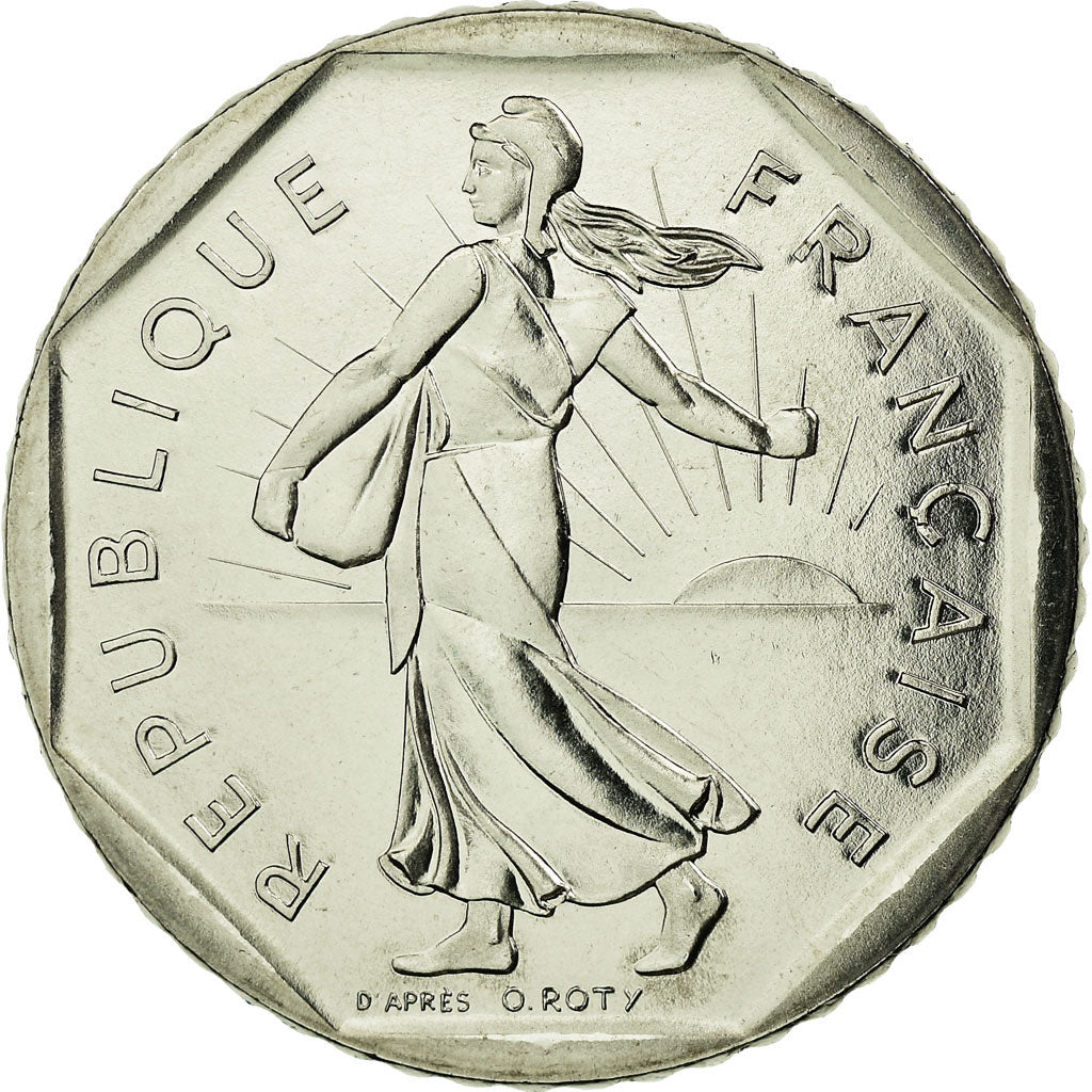 Coin, France, Semeuse, 2 Francs, 1991, Paris, BU, MS(65-70), Nickel, KM:942.1