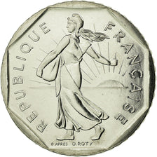 Coin, France, Semeuse, 2 Francs, 1991, Paris, BU, MS(65-70), Nickel, KM:942.1