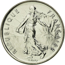 Coin, France, Semeuse, 5 Francs, 1991, Paris, BU, MS(65-70), Nickel Clad