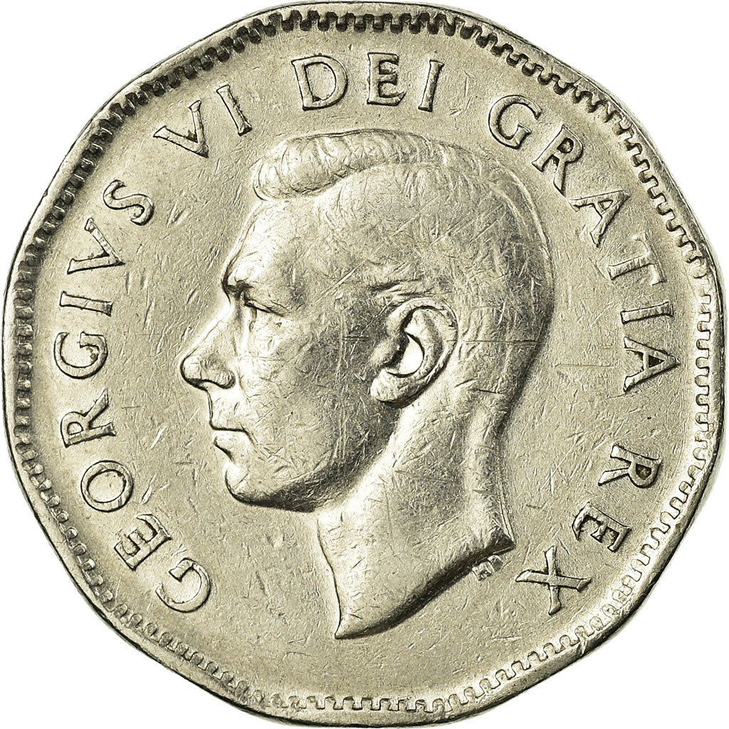 Coin, Canada, George VI, 5 Cents, 1949, Royal Canadian Mint, Ottawa, EF(40-45)