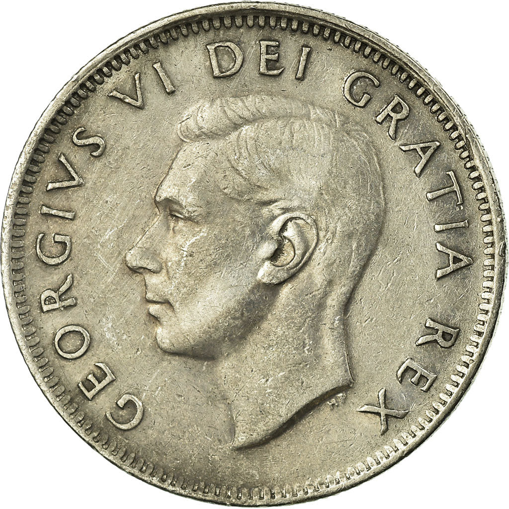 Coin, Canada, George VI, 25 Cents, 1951, Royal Canadian Mint, Ottawa, EF(40-45)