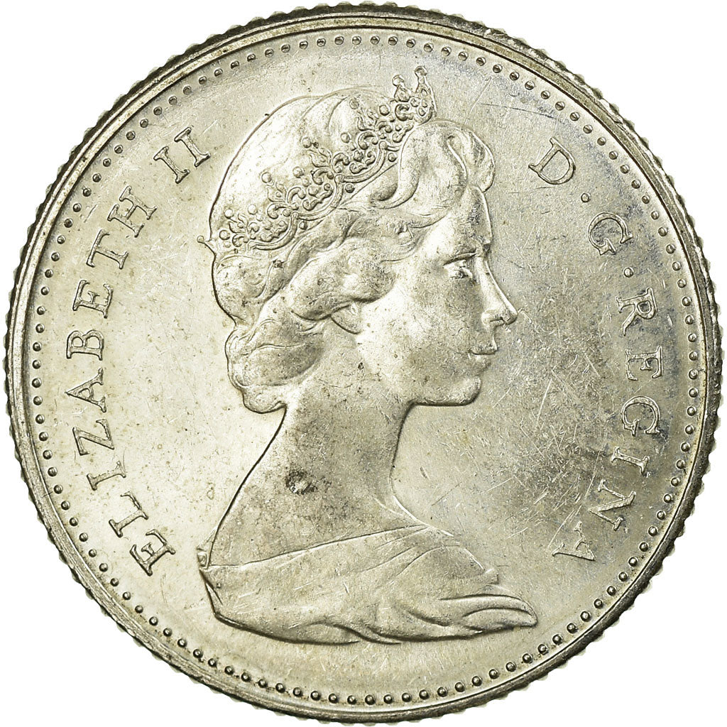 Coin, Canada, Elizabeth II, 10 Cents, 1967, Royal Canadian Mint, Ottawa