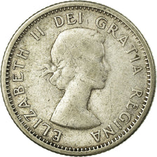 Coin, Canada, Elizabeth II, 10 Cents, 1957, Royal Canadian Mint, Ottawa