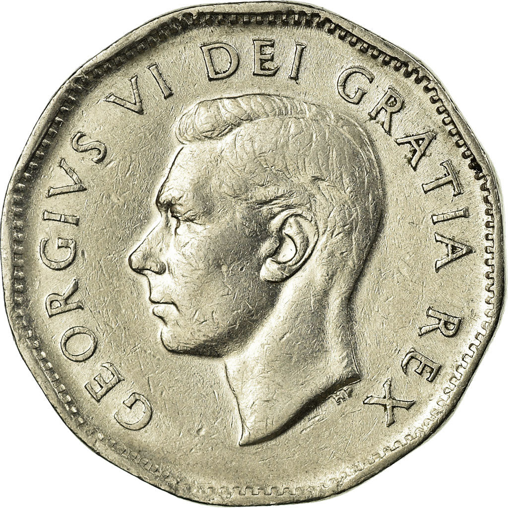 Moneta, Canada, George VI, 5 Cents, 1950, Royal Canadian Mint, Ottawa