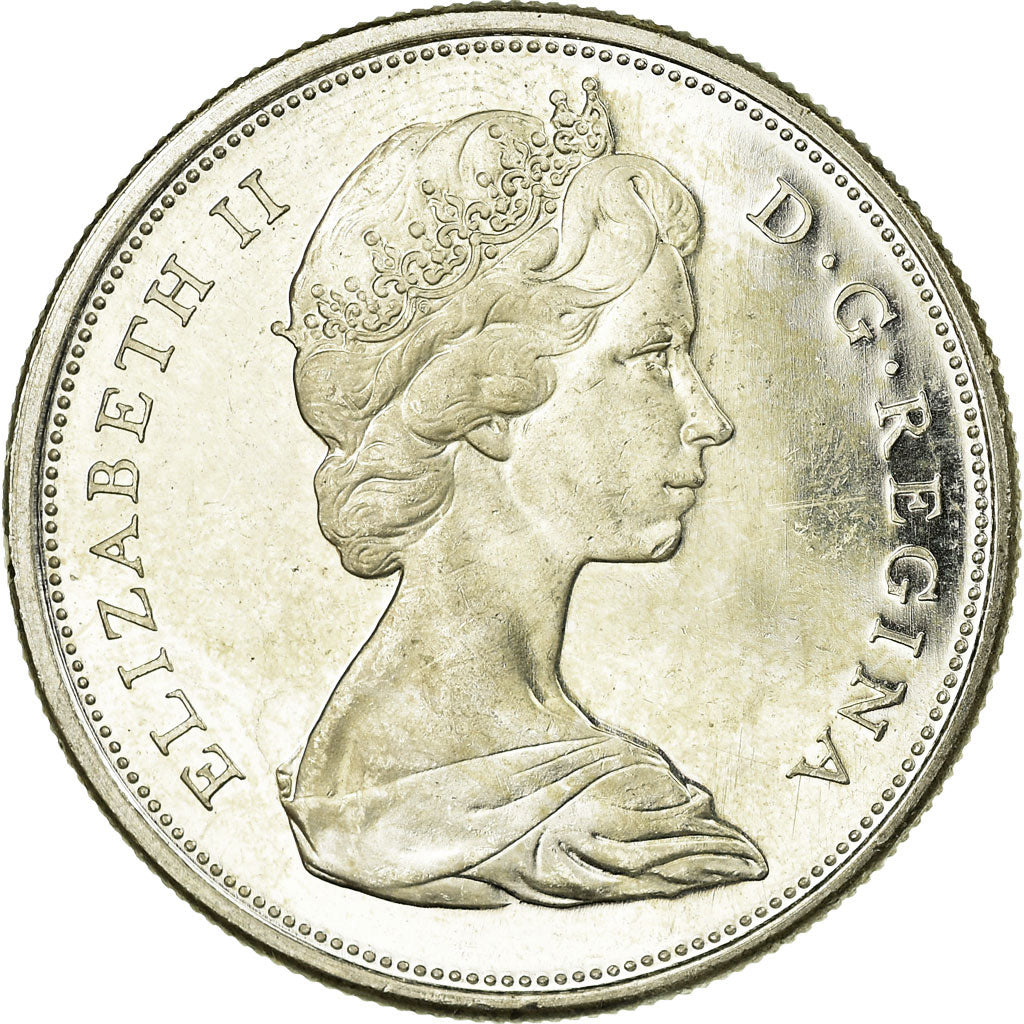 Coin, Canada, Elizabeth II, 50 Cents, 1966, Royal Canadian Mint, Ottawa, MS(63)