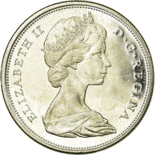Coin, Canada, Elizabeth II, 50 Cents, 1966, Royal Canadian Mint, Ottawa, MS(63)