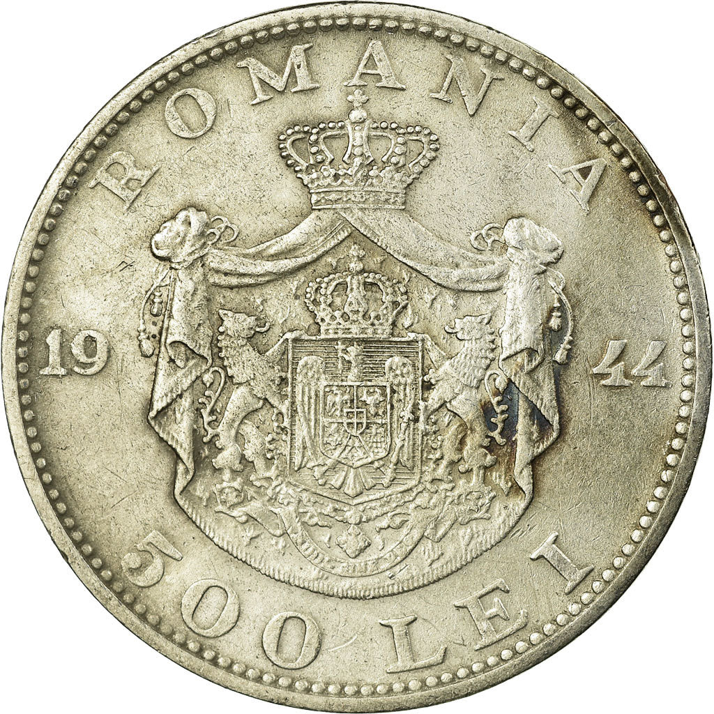 Coin, Romania, Mihai I, 500 Lei, 1944, EF(40-45), Silver, KM:65