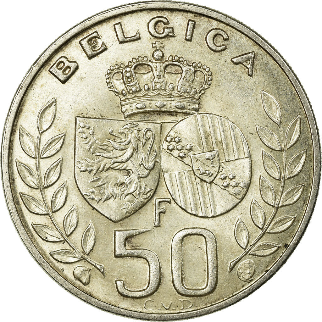 Coin, Belgium, 50 Francs, 50 Frank, 1960, Brussels, EF(40-45), Silver, KM:152.1