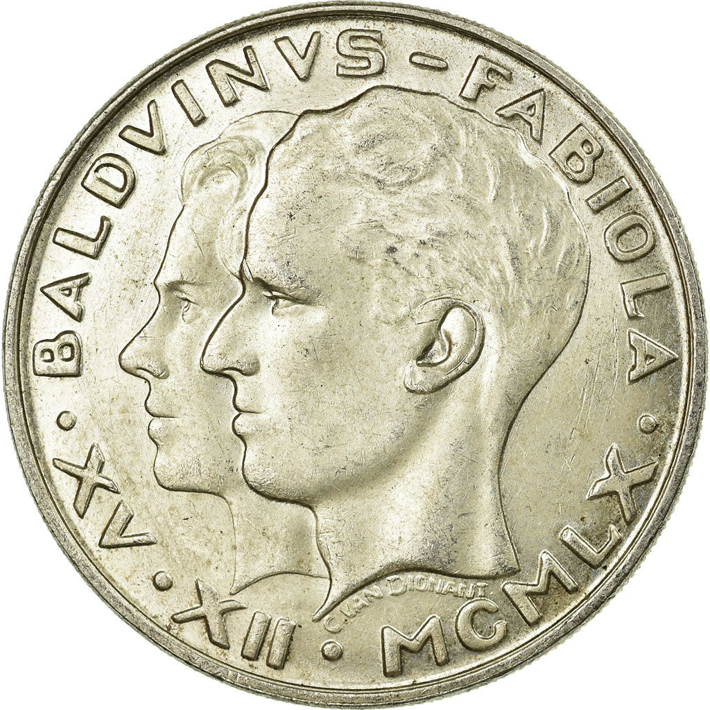 Coin, Belgium, 50 Francs, 50 Frank, 1960, Brussels, EF(40-45), Silver, KM:152.1
