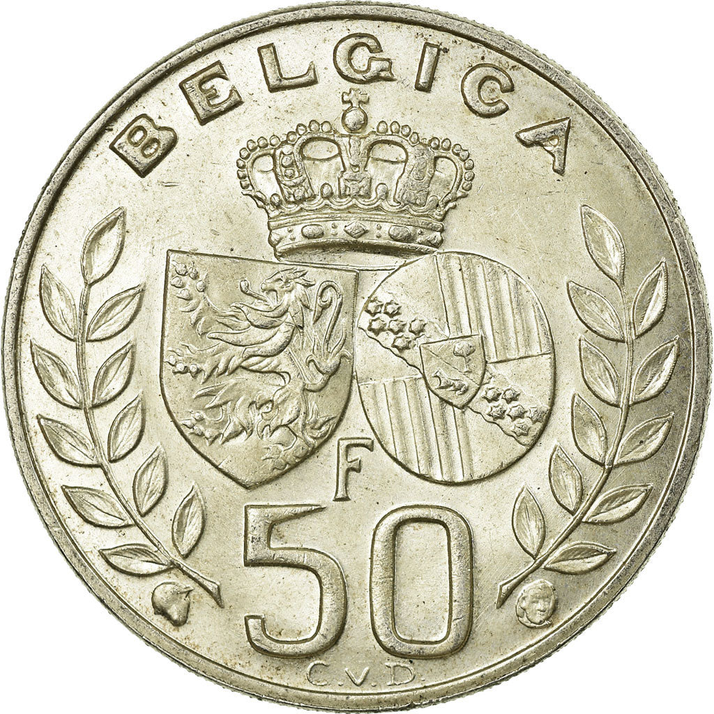 Coin, Belgium, 50 Francs, 50 Frank, 1960, Brussels, EF(40-45), Silver, KM:152.1
