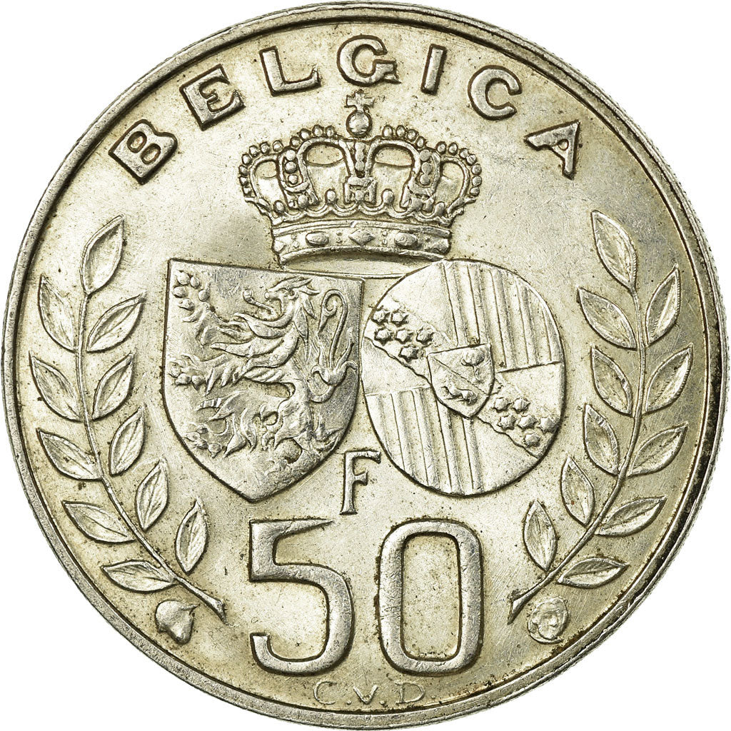 Coin, Belgium, 50 Francs, 50 Frank, 1960, Brussels, EF(40-45), Silver, KM:152.1