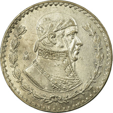 Coin, Mexico, Peso, 1961, Mexico City, EF(40-45), Silver, KM:459