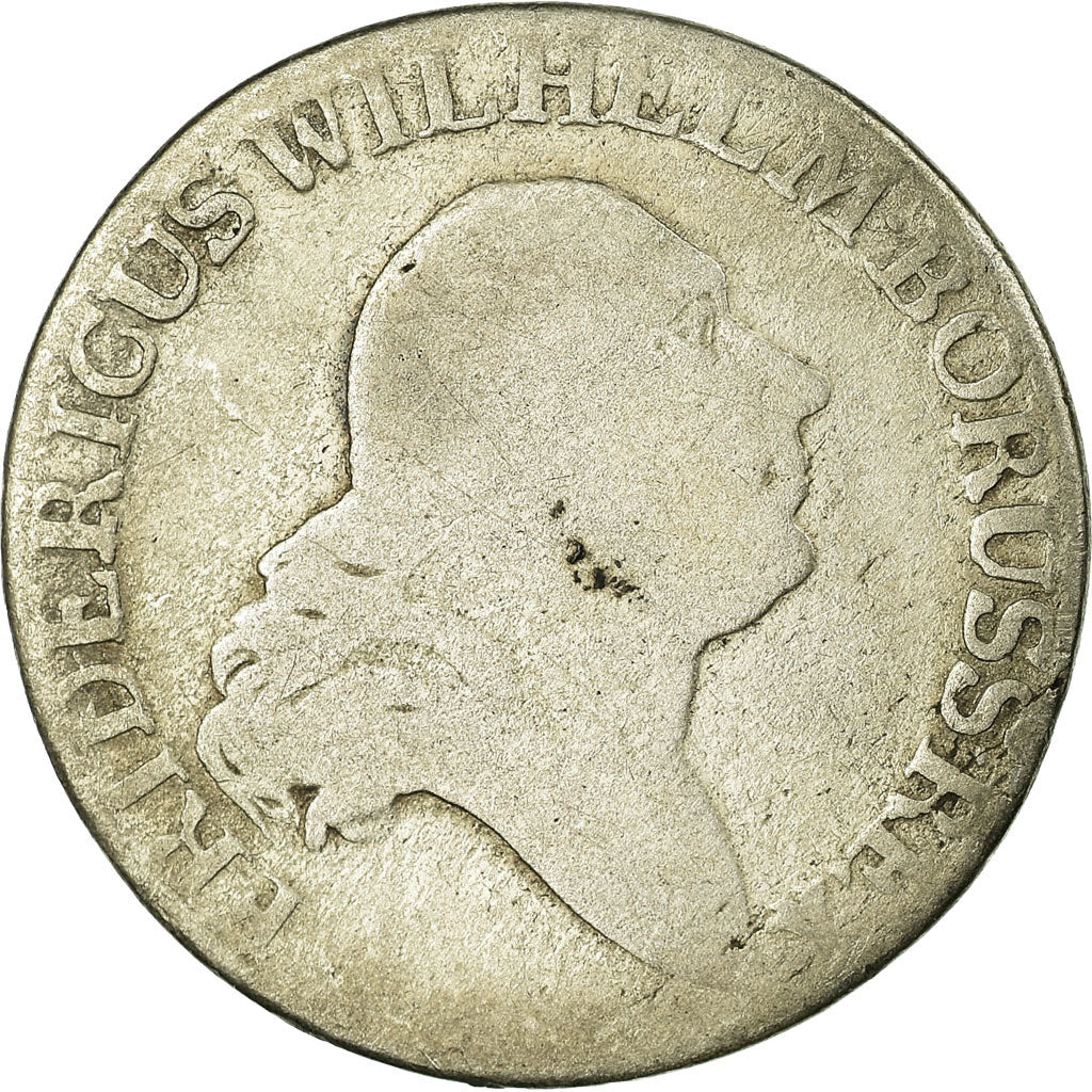 Moneda, Estados alemanes, PRUSSIA, Friedrich Wilhelm II, 4 Groschen, 1798, BC