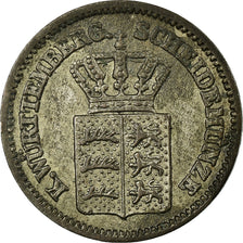 Coin, German States, WURTTEMBERG, Karl I, Kreuzer, 1869, EF(40-45), Silver