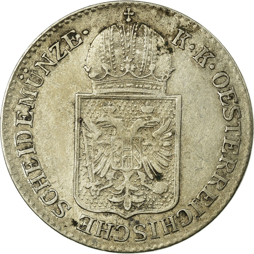 Coin, Austria, Franz Joseph I, 6 Kreuzer, 1849, VF(30-35), Silver, KM:2200