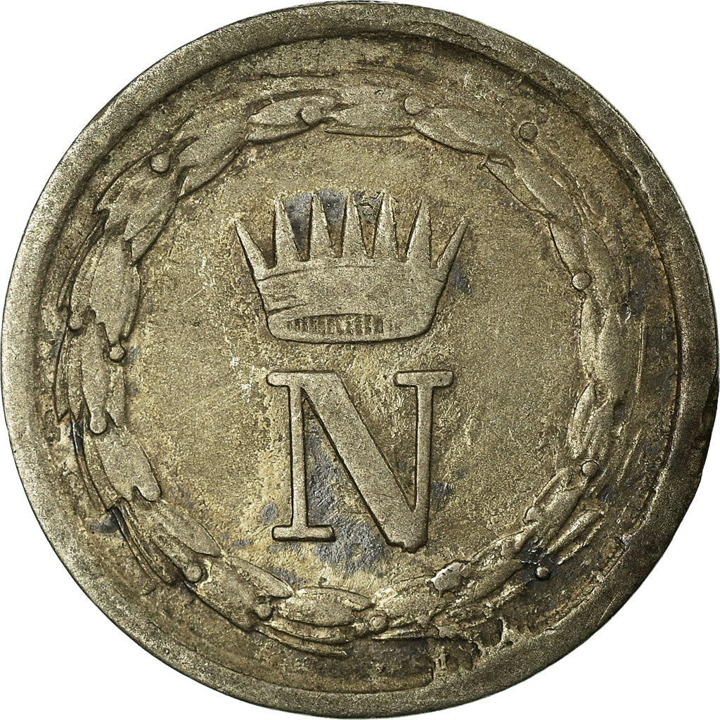 Moneta, DEPARTAMENTY WŁOSKIE, KINGDOM OF NAPOLEON, Napoleon I, 10 Centesimi