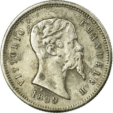 Moneta, STATI ITALIANI, EMILIA, Vittorio Emanuele II, 50 Centesimi, 1859