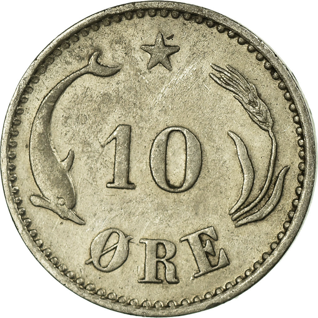 Coin, Denmark, Christian IX, 10 Öre, 1903, Copenhagen, EF(40-45), Silver