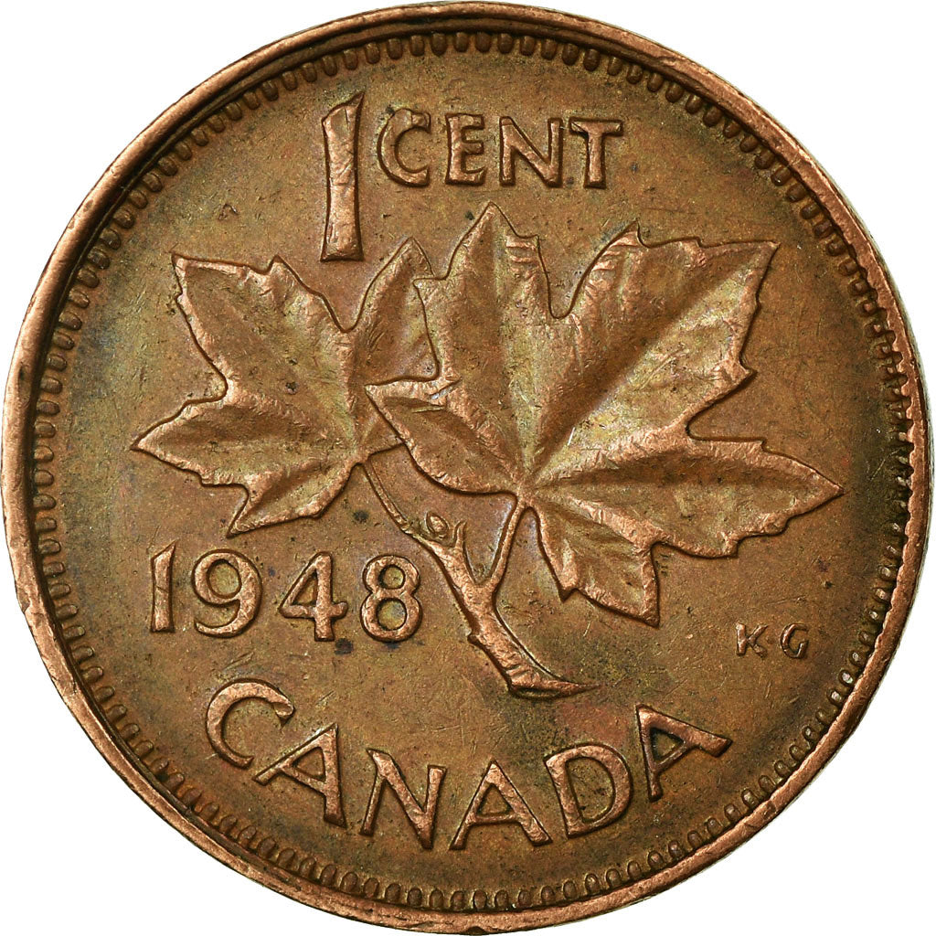 Coin, Canada, George VI, Cent, 1948, Royal Canadian Mint, Ottawa, VF(30-35)