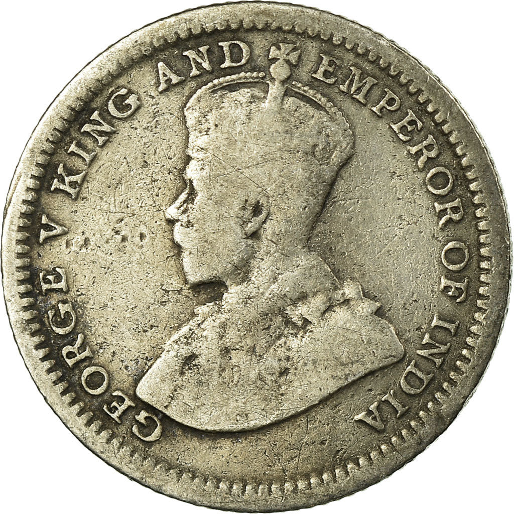 Coin, Straits Settlements, George V, 5 Cents, 1926, VF(20-25), Silver, KM:36