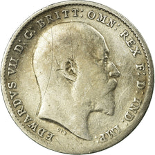 Coin, Great Britain, Edward VII, 3 Pence, 1910, VF(30-35), Silver, KM:797.2