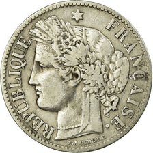 Coin, France, Cérès, 2 Francs, 1887, Paris, VF(20-25), Silver, KM:817.1
