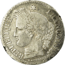 Moeda, França, Cérès, 20 Centimes, 1850, Paris, F(12-15), Prata, KM:758.1