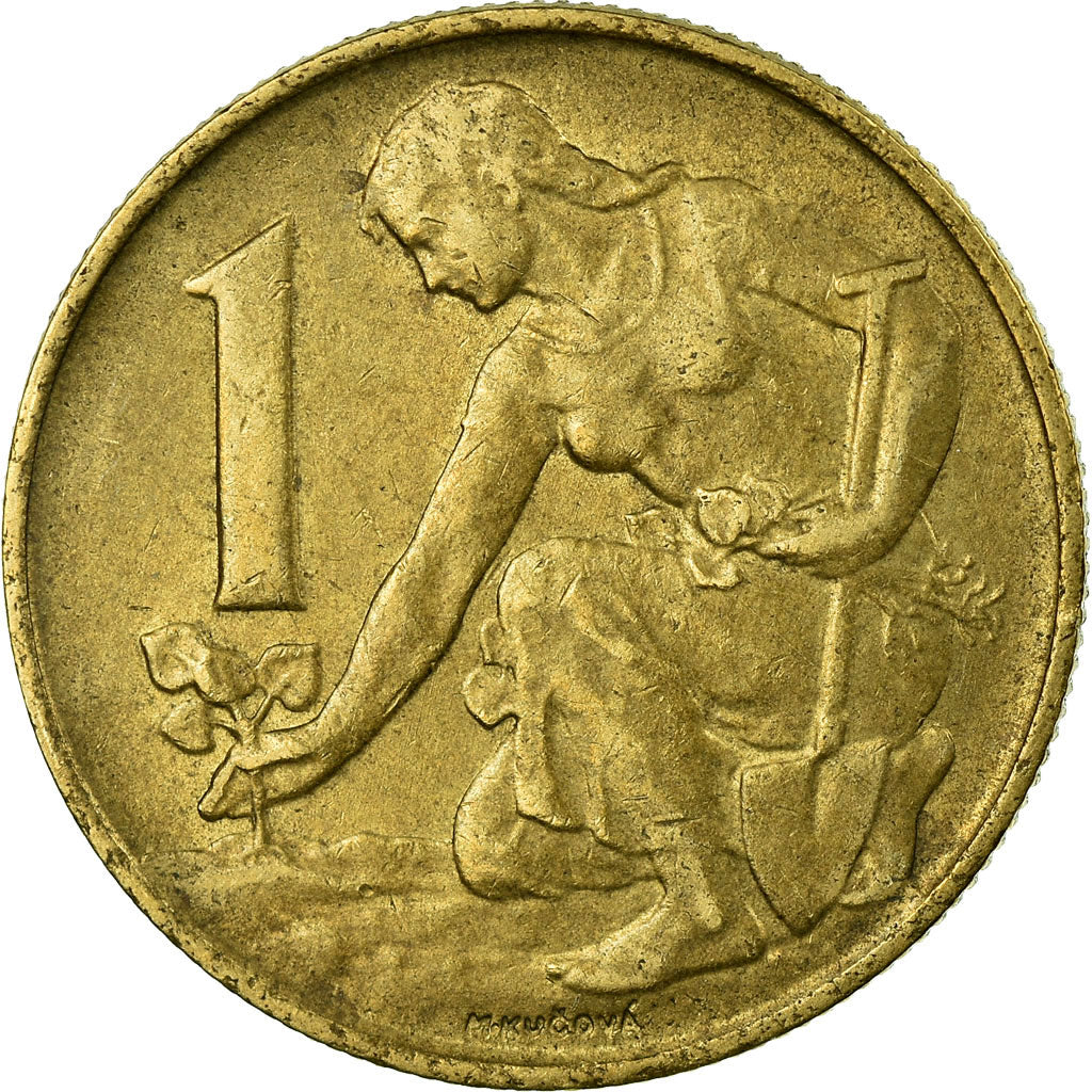 Moeda, Checoslováquia, Koruna, 1991, VF(30-35), Cobre-Alumínio, KM:151