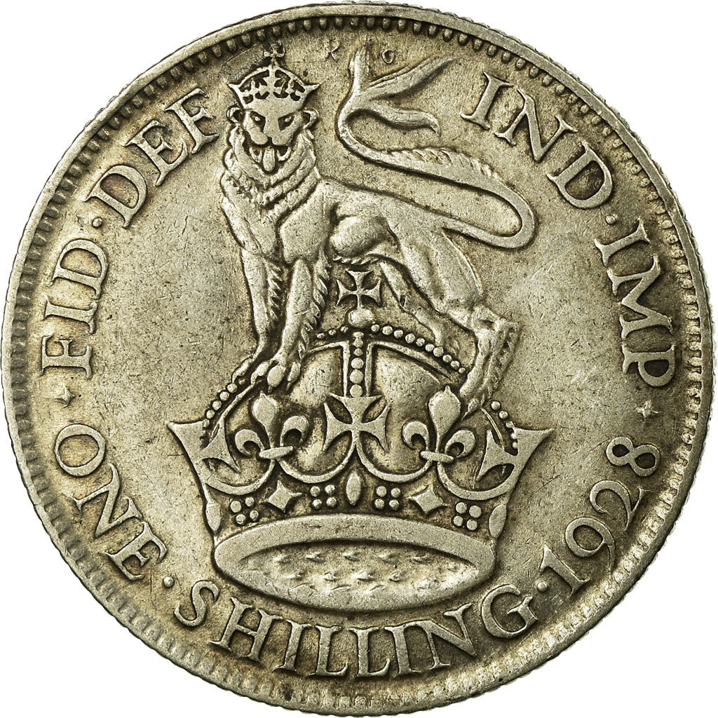 Coin, Great Britain, George V, Shilling, 1928, VF(30-35), Silver, KM:833