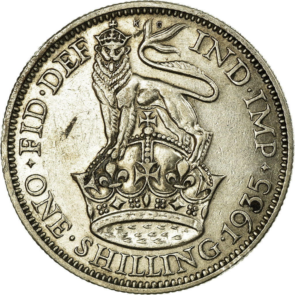 Coin, Great Britain, George V, Shilling, 1935, VF(30-35), Silver, KM:833