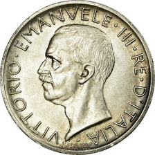 Moeda, Itália, Vittorio Emanuele III, 5 Lire, 1927, Rome, AU(55-58), Prata