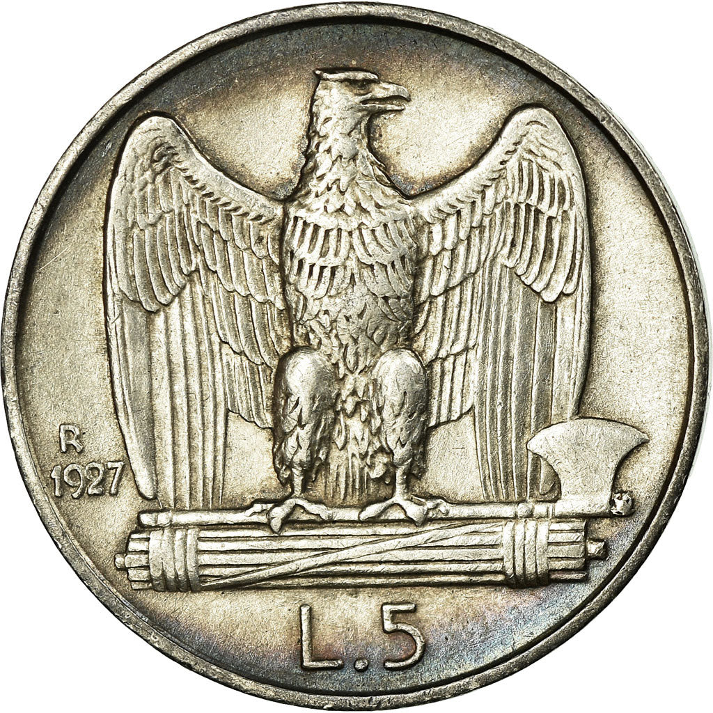 Monnaie, Italie, Vittorio Emanuele III, 5 Lire, 1927, Rome, SUP, Argent, KM:67.2
