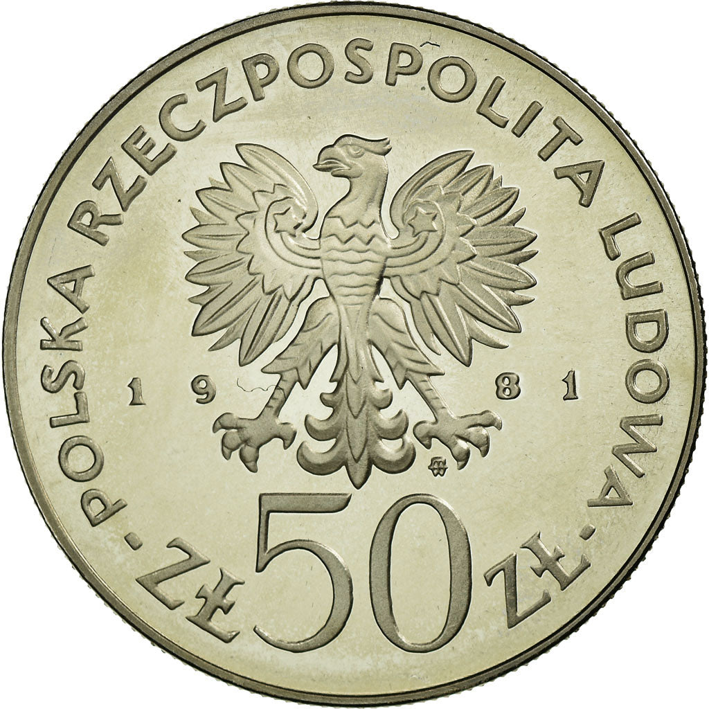 Munten, Polen, 50 Zlotych, 1981, Warsaw, FDC, Copper-nickel, KM:122